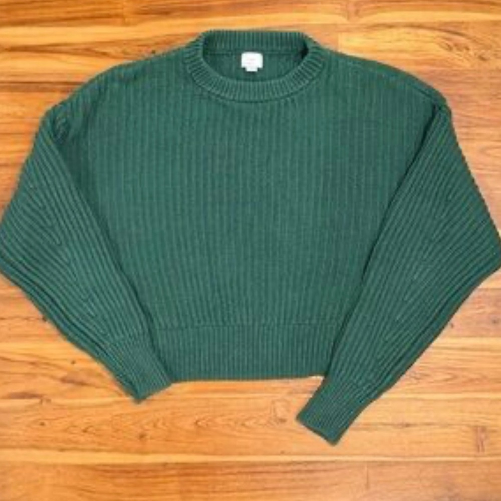 A NEW DAY SWEATER NWT TARGET KNIT DARK GREEN SEVERAL SIZES
